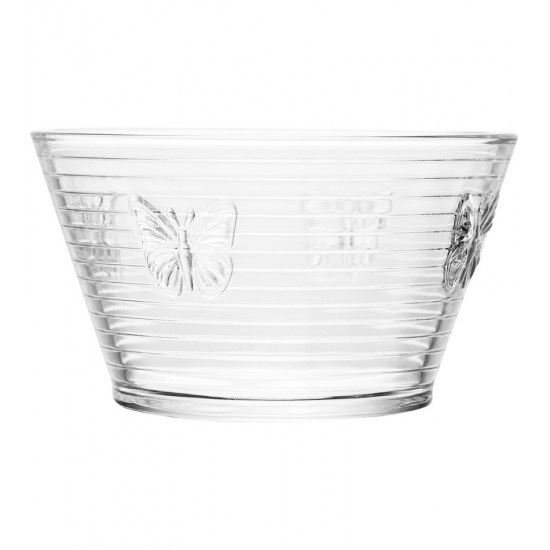 Bowl 10,5cm X 6cm X 6,5cm Lines Butterfly Vidro  